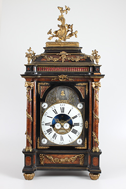 Bracket clock with carillon and mechanical organ