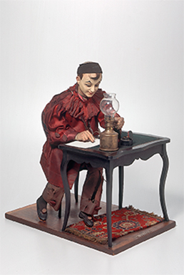 Automate à figurine Pierrot écrivain