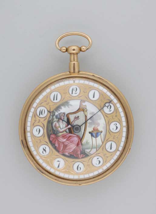 Montre de poche avec répétition à quarts et musique à cylindre