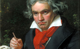 Ludwig van Beethoven (1770-1827). Idealisierendes Gemälde von Joseph Karl Stieler, ca. 1820 (Detail).