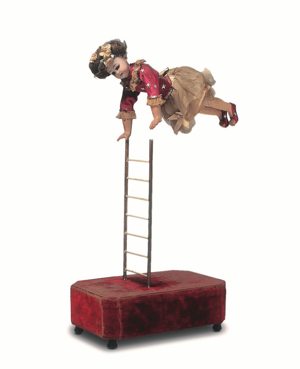 Figurenautomat «Akrobatin auf Leiter». Lambert, Paris/F um 1890.